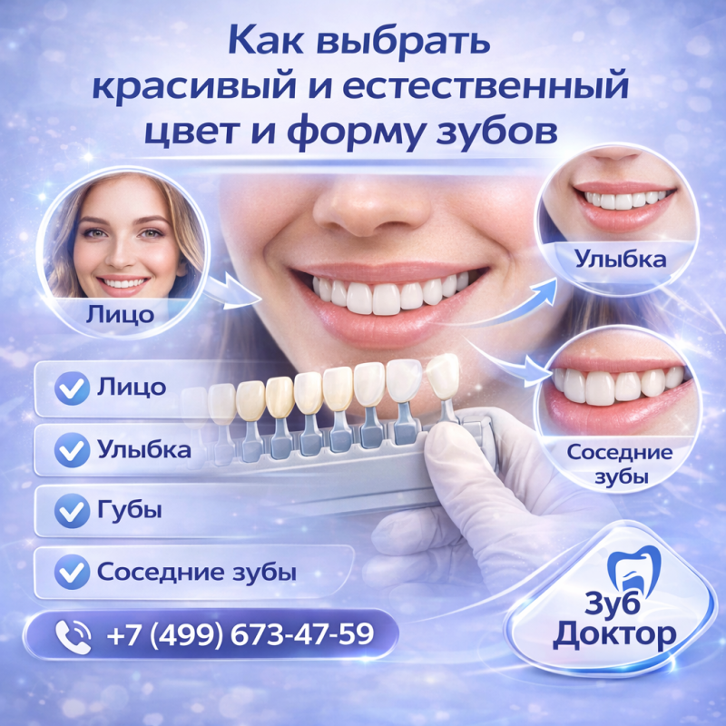 Цвет и форма зубов